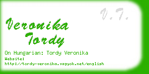 veronika tordy business card